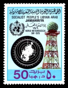 Libya 1979 WMO, Weather Map 50d Scott.819 MNH