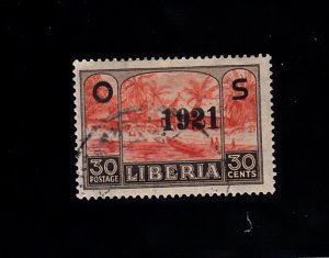 Liberia Scott #O135 CTO