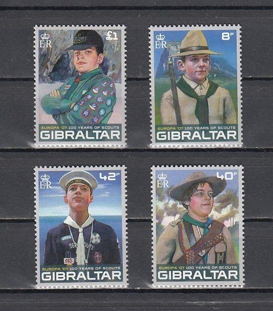 Gibraltar, Scott cat. 1080-1083. Europa-Scouts issue. ^