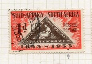 South Africa 1953 September 1st Centenary VARIETIES Issue Fine Used 1d. 301777