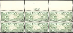 C9 Mint,OG,NH... Plate Block of 6... SCV $95.00