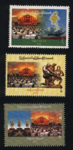 BURMA STAMP 2007 ISSUED PARTY CONFERENCE COMMEMORATIVE SET,MNH