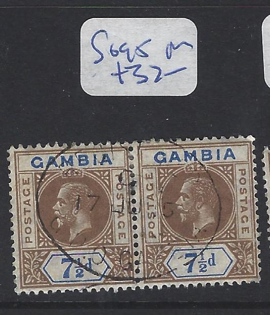 GAMBIA (P0106B)   KGV   7 1/2D PR SG 95    VFU