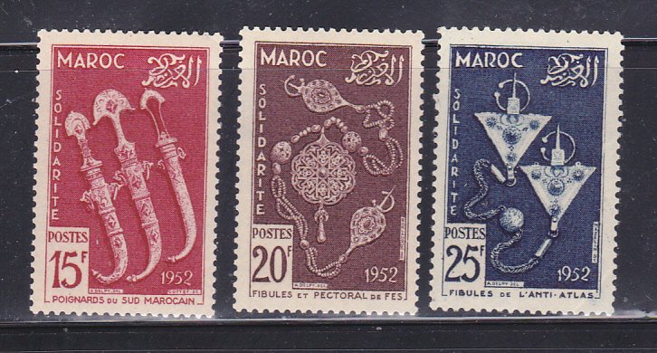 French Morocco 285-287 Set MH Various