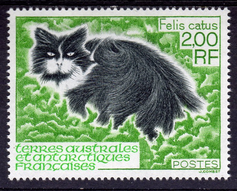 FSAT  TAAF 1994 Sc#195   Domestic Cat (1) Perforated MNH