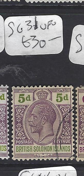 BRITISH SOLOMON ISLANDS (P1210B)  KGV  5 D          SG 31   VFU