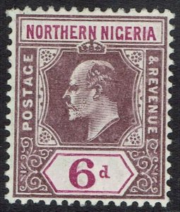 NORTHERN NIGERIA 1905 KEVII 6D WMK MULTI CROWN CA