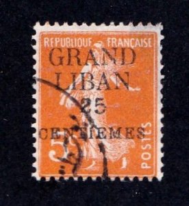 Lebanon stamp #2, used, CV $1.60