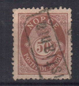 NORWAY STAMPS. 1893, Sc.#57a, USED