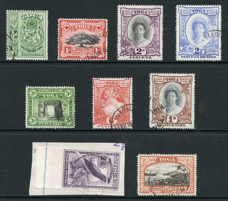 Togo SG74/82 1942 Mult Script Set of 9 Fine used