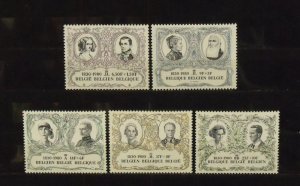 15501   BELGIUM   MNH # B992, B993, B994, B995, B996               CV$ 6.05