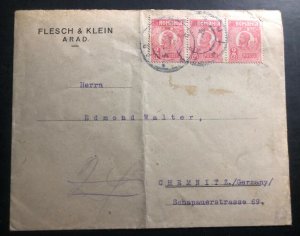 1926 Arad Romania Commercial Cover To Chemnitz Germany