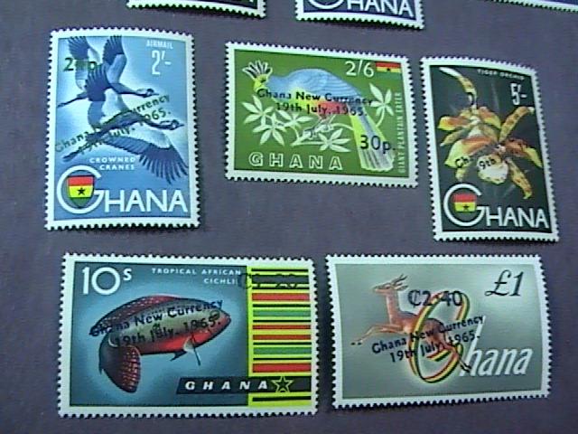 GHANA # 216-226 & C7-C8-MINT/NEVER HINGED-COMPLETE SET------QEII------1965