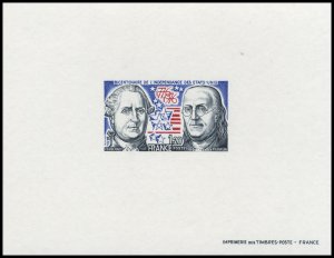 France, 1950-Present #1480 (YT 1879) Cat€100, 1976 American Bicentenial, ep...