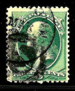 US 1800s Lewiston, Pa. PO's Fancy Cancel = Negative 'US' MONOGRAM ~ Cole #US-116