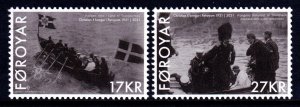 Faroe Islands 2021 Royal Visit of King Christian X Complete Mint MNH Set