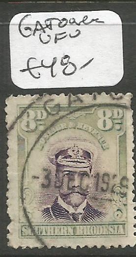 Southern Rhodesia 1924 8d Southern Rhodesia 8d SG 8 Gatooma VFU (10chq)