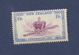 NEW ZEALAND - Scott 284 - MNH - Coronation  - 1953