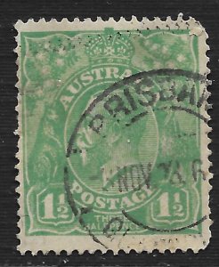 Australia #25 1 1/2p King George V