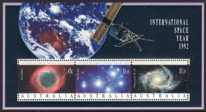 1992 Australia International Space Year S/S MNH Sc# 1260a CV $5.00