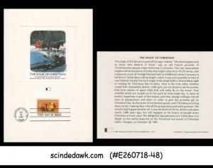 UNITED STATES USA - 1981 SEASON' GREETINGS - PROOF CARD - FDI