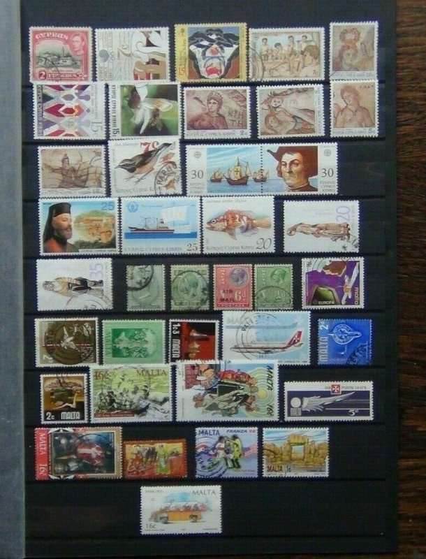 Cyprus Malta 6d Airmail Range of useful commemorative issues  