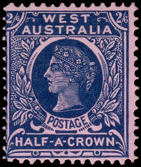 Western Australia Scott 85, Perf. 12x12.5 (1902) Mint LH F-VF, CV $77.50 M