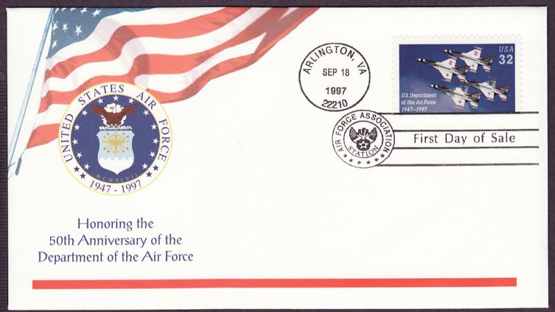 3167 U.S. Air Force cacheted FDC