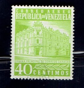 VENEZUELA SCOTT#708 1958 40c MAIN POST OFFICE - USED