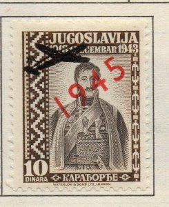 Yugoslavia 1940-43 Early Issue Fine Mint Hinged 10d. Optd 1945 NW-117253