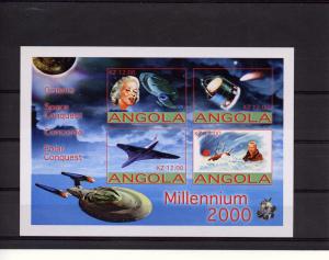 Angola 2001 Concorde SPACE Halley's Comet Sheet Imperforated Mint (NH)