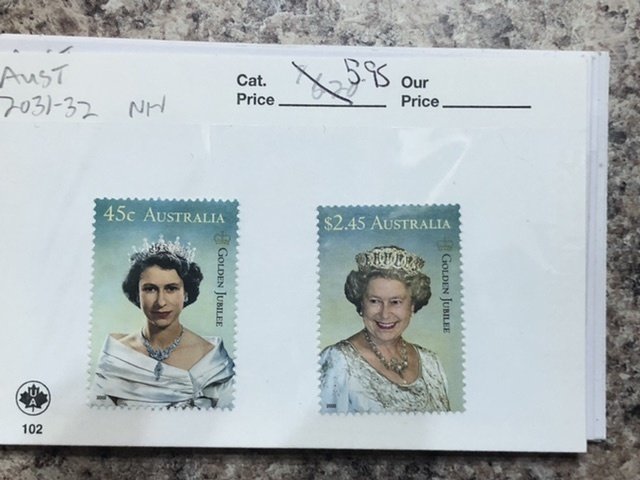 Old Australian Stamps in Stock Cards Some Mint Also Few Victoria Good Value