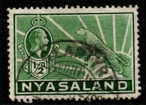 NYASALAND SG114 1934 ½d GREEN USED