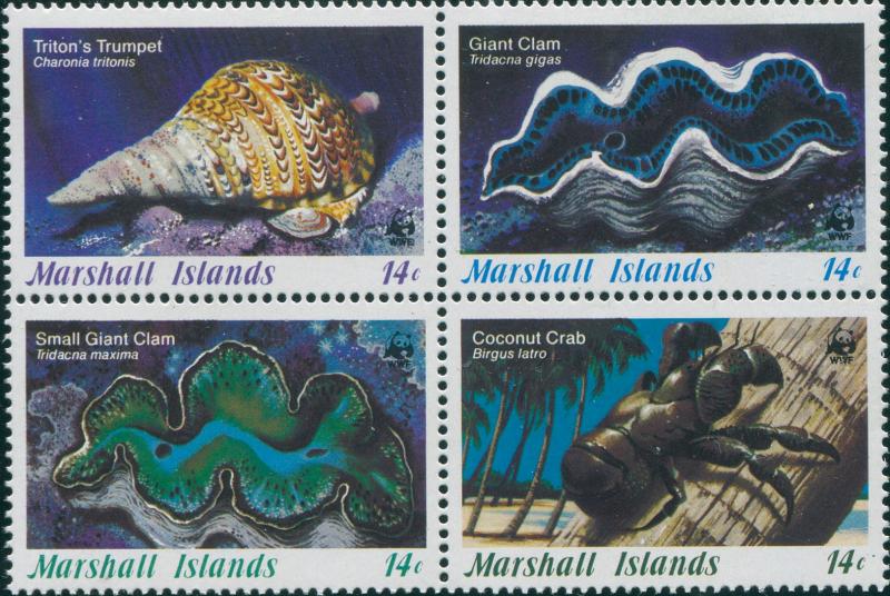 Marshall Islands 1986 SG71-74 Marine Life set MNH