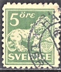 SWEDEN - SC #126 - USED - 1920 - Item SWEDEN136