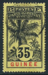 French Guinea, Sc #41, 35c Used