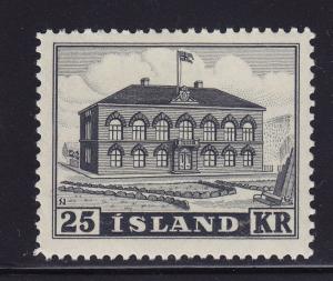 Iceland Scott # 273 VF mint OG lightly hinged scv $ 100 ! see pic !