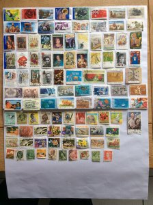 Australia 100 stamps - Lot G