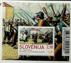 SLOVENIA Sc 983 NH SOUVENIR SHEET OF 2013 - HISTORY