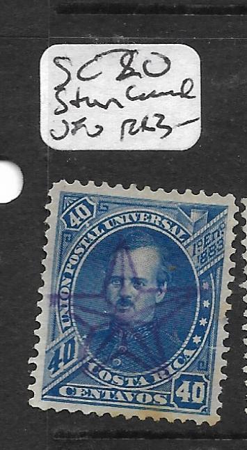 COSTA RICA (P2901B) 40C  SC 20 STAR CANCEL  VFU