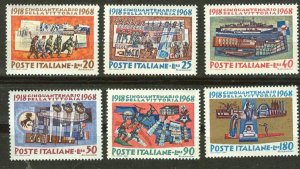 Italy # 990-95  WW I Allies Victory (6) Mint NH