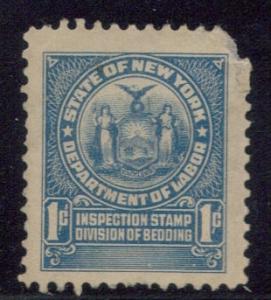 State of New York Department of Labor Tax 1 Cent Used
