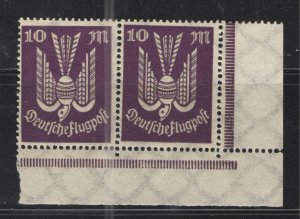 Germany - Weimar Era 1923 Sc# C16 MNH VG - MNH corner pair