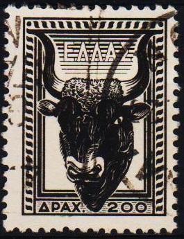 Greece.1954 200d S.G.714 Fine Used