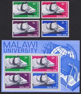 Malawi Opening of Malawi University 4v+MS SG#242/MS246