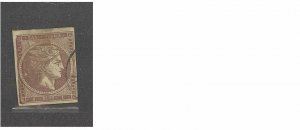 Greece #32 used, close cut on right side (SCV=$325), FREE SHIPPING