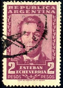 Esteban Echeverria (1805-1851), poet, Argentina stamp SC#666