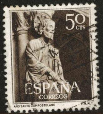 SPAIN Scott 799 Used 1954 St. James