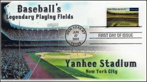 AO-3513, 2001, Baseballs Legendary Playing Fields , Yankee Stadium, Add On Cache