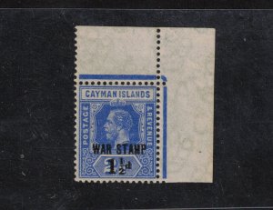 Cayman Islands #MR3 (SG #55) Very Fine Never Hinged Upper Right Margin Single